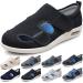 DHIJUPNG Lightweight Adjustable Edema Sneakers Womens Mens Slippers Lightweight Walking Shoes Adjustable Wide Summer Diabetic Shoes Non-Slip Sneakers Sandals Black Men 5/Women 6
