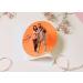 PREMIUM fondant cake topper with your own photo Edible cake image A sugar image for birthdays and much more Round 20 cm