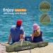 Lixada Portable Folding Fishing Rod Case - 130cm Army Green | Fishing Pole Storage Bag & Organizer - Buy Online on GoSupps.com