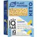 IQBAR Brain and Body Keto Protein Bars - Lemon Blueberry Keto Bars - 12-Count Energy Bars - Low Carb Protein Bars - High Fiber Vegan Bars and Low Sugar Meal Replacement Bars - Vegan Snacks 12 Count (Pack of 1)