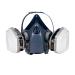 3M Professional Half Mask Organic Vapor P95 Respirator Recommended For Spray Painting And Jobs With Solvents Long Lasting Comfort Large (R-7513ES)
