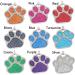 Glitter Paw Pet ID Tag - Personalized Custom Engraved Dog and Cat ID Tag in Pink - Buy Online on GoSupps.com