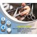 Arsuk 10.2 cm Professional Mustache & Beard Shears - Stainless Steel Nose Hair Cutter for Men | Precision Trimming & Shaping Scissors - Buy Online on GoSupps.com
