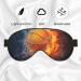 Basketball Water Fire Sleeping Mask | Adjustable Silk Eye Mask for Travel & Sleep | Light Blocking Eye Cover for Boys Girls & Women - Buy Online on GoSupps.com
