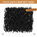 Showjarlly 7 Packs New Faux Locs Crochet Hair - Pre Looped Soft Locs Braiding Hair for Black Women - 1B# 18 Inches - Buy Online on GoSupps.com