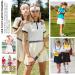 Bezive Girl Tennis Skirt with Pockets - Wrinkle-Free Golf Skorts for Kids - Pleated Mini School Uniform 4-5 Years - White - Buy Online on GoSupps.com