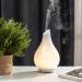 Glass Aroma Diffuser with Color Night Light - Essential Oil Cool Mist Humidifier for Home & Office (Pearl White) - Buy Online on GoSupps.com