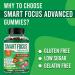Smart Focus Kids Focus Gummies with Calm Ashwagandha Supplements for Kids & Teens Calm Gummies for Attention Memory & Relaxed Sleep Natural Strawberry Flavor 60 Gummies - Buy Online on GoSupps.com