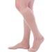 Doc Miller 20-30mmHg Compression Socks for Women and Men - Medium Skin/Nude - Varicose Veins Relief & Improved Circulation - 1 Pair - Buy Online on GoSupps.com