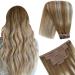 Youngsee Clip in Extensions real hair ombre 35cm real hair clip in extensions brown ombre blond extensions clip real hair clip in hair recovery real hair remy hair extensions clip in 120g #8/60/8