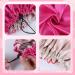 2-Piece Adjustable Silk Bonnet Set for Women - Red+Black Satin Sleep Caps for All Hair Lengths - Curly Hair Protection Head Cover - 36cm - Buy Online on GoSupps.com