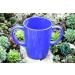 Rosa Lifestyle Lightweight Melamine Mug - 400ml/14oz Capacity - Two Handled Daily Living Aid for Elderly, Arthritis & Weak Grip - Blue - Buy Online on GoSupps.com