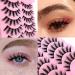 Buy 5 Pairs of 15mm Manga Lashes - Natural Look Anime Fake Eyelashes | Spiky & Wispy Faux Mink Cosplay Lashes - Buy Online on GoSupps.com