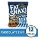 Fat Snax Low-Carb Soft Baked Keto Cookies - Chocolate Chip (Pack of 12) | Almond Flour, Gluten-Free, Low Sugar Snack | 2g Net Carbs, 8g Fat - Buy Online on GoSupps.com