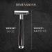 Complete Safety Razor Kit - Ebony Wood Double Edge Razor Brush Organic Soap & Shaving Bowl - Perfect Gift for Men - Buy Online on GoSupps.com