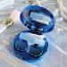 Portable Lens Travel Case Kit - HEALLILY Eye Care Holder with Mirror Tweezers & Bottle - Ideal for Travel - Blue - Buy Online on GoSupps.com