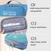 AhoGou Large Capacity Waterproof Medication Bag - 2 Pack Emergency First Aid Storage for Home & Office - Blue - Buy Online on GoSupps.com