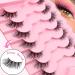 7P-CZ-32 Clear Band Half Eyelashes Cat Eye 15 mm Short Cat Eye Artificial Eyelashes Natural Look 1/2 Corner False Eyelashes Set 3/4 Corner Eyelashes Reusable Lightweight Makeup Eyelashes 7p-clear band half eyelashes-32 - Buy Online on GoSupps.com