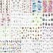 40 Sheets Holographic Nail Art Stickers - Flower, Butterfly, Leaf Designs - Nail Water Transfer Decals for Women - DIY Acrylic Nails Decorations Set - Buy Online on GoSupps.com