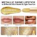 Oulac Gold Metallic Lipstick Gloss - Shimmering Moisturizing Vegan & Cruelty-Free (4.3g) - Buy Online on GoSupps.com