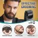 King Leonidas 0.30mm Titanium Beard Derma Roller for Men with 2 Replacement Heads - Promotes Facial Hair and Beard Growth - Buy Online on GoSupps.com