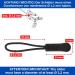 Zipper Pendant for Threading - 12 Pack Black Nylon Replacement Zippers (61 x 9 mm) for Sports Clothing Backpacks & Bags - Buy Online on GoSupps.com