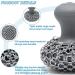 SUBEKYU Cast Iron Chainmail Scrubber & Scraper Tool for Pans - Stainless Steel Skillet Cleaner - Grey/Black - Buy Online on GoSupps.com