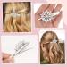 2PCS Crystal Hair Clips Rhinestone Flower Hair Clip Bling Hair Accessories for Women Bride Bridesmaid French Hairpins Fancy Hair Barrettes Hair Jewelry - Buy Online on GoSupps.com