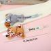 Personalized Baby Dummy Chain with Name | Custom Plush Toy Dummy Clips Adapter | Adjustable Soother Clip for Boys & Girls | Gray Pacifier Holder - Buy Online on GoSupps.com