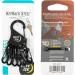Nite IZE KeyRack Key Chain Pendant - Black Snap Hook Carabiner Organizer | International Shipping Available - Buy Online on GoSupps.com