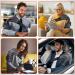 Adjustable Heated Shoulder Support with Vibration - Dark Grey | Men & Women - Buy Online on GoSupps.com