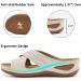 Judxsious Women's Comfortable Orthopedic Wedge Sandals - Cushioned Platform Sandals for Dressy Summer Beach Walking (6, Apricot) - Buy Online on GoSupps.com
