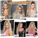 YEESHEDO Ash Blonde Long Wavy Ponytail Hair Extension 26 Inches - Clip In Drawstring Synthetic Curly Hairpiece for Women - Buy Online on GoSupps.com