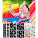 Kids Temporary Glitter Tattoo Kit - 26 Body Glitter, 2 Glitter Glue, 5 Tattoo Stencil Sheets, 5 Makeup Brushes, 6 Fluorescent Powder Rhinestone Stickers - For Face, Hair, Nail, Eye - Makeup Set - Buy Online on GoSupps.com