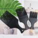 3 Sizes Afro Combs Set - Wide Tooth Plastic Hair Picks for Natural Curly Hair Styling - Buy Online on GoSupps.com