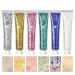 MKNZOME Glitter body gel 6 colors glitter liquid eyeshadow for face hair lips nails Halloween makeup accessories