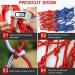 Goldwheat Heavy Duty Basketball Net Replacement - All Weather, Anti Whip, 12 Loops Standard Size - 2pc Set for Indoor/Outdoor Use - Buy Online on GoSupps.com