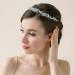 SWEETV Silver Wedding Headpiece for Bride - Handmade Bridal Headband with Rhinestone Accents - Hair Vine for Women - Buy Online on GoSupps.com