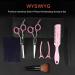 Sirabe Hair Cutting Scissors Set - 9 Pcs Hairdressing Kit for Professional Barber Salon & Home Use - Thinning Scissor, Neck Duster, Leather Case - Men, Women, Pet - Pink - Buy Online on GoSupps.com