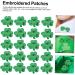 Embroidered Shamrock Patches 1 Set 20 Pcs Patch Puppy Clothes Puppy Stickers Patch Jeans St. Patricks Day Appliques Patricks Day Fabric Shamrock Embellishment - Buy Online on GoSupps.com
