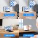 TAKRINK Alarm Clock Digital Radio Alarm Clock with 4 Levels Screen Brightness Projection Alarm Clock with Temperature Alarm Clock with Projection Dual Alarm Type-C Charger 180° Projector Projection - Buy Online on GoSupps.com