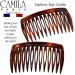 Camila Paris AD825/2 Small Curved Tortoise Shell French Hair Side Comb - Strong Hold Hair Clip for Women - Made in France - Buy Online on GoSupps.com