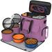 Modokers from airlines approved pet travel bag weekend dog ice set for dogs and cats a carrying organizer approved by airlines with multifunctional bags pink pink