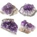 Nupuyai Natural Amethyst Druse Rough Stone - Irregular Crystal Cluster for Reiki Healing & Home Decoration - Buy Online on GoSupps.com