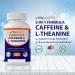 Vitamatic L-Theanine 200mg with Caffeine 100mg - Nootropic Supplement for Focused Energy | 120 Vegetarian Tablets - International Shipping Available - Buy Online on GoSupps.com