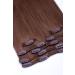 Clip In Hair Extension Set - 7 Parts 60cm 100% Remy Real Hair - GlamX Dimensions in Color 08 Golden Brown - Buy Online on GoSupps.com