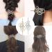 Celtic Hair Clips for Women - Vintage Hollow Metal Hairpins (Set of 4) for Weddings Parties & Office | Gold & Silver Styles - Buy Online on GoSupps.com