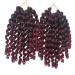 Coolbers 6 Packs 8 Jumpy Magic Locking Crochet Braids - Ombre Red Jamaican Bounce Curl Extensions (1B/Castle) - International Shipping Available - Buy Online on GoSupps.com