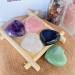 5pcs Rose Quartz & Amethyst Heart Crystals Set - Healing Love Stones for Reiki Balancing - Buy Online on GoSupps.com