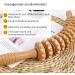 Wooden Massage Roller for Lymphatic Drainage | Back Massager with Handle | Fascia Rod for Waist & Thighs - International Shipping Available - Buy Online on GoSupps.com